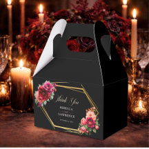 Elegant blomsterlik röd svart dyster romantisk brö