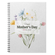Elegant blomstermålning Glad mors dag akvarell