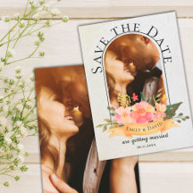 Elegant Blomstermålning Söt Bröllopsfoto