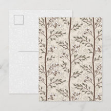 Elegant blomstermönster med små blomknoppar konst