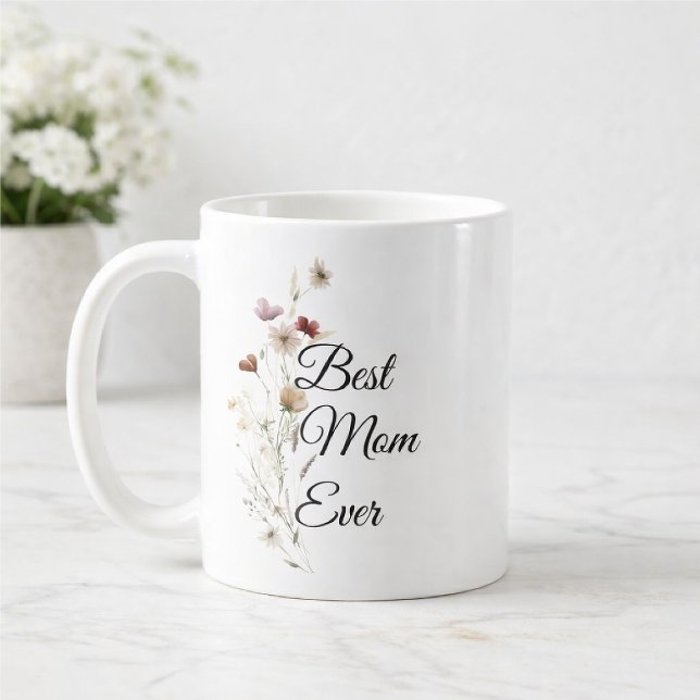 Elegant blomsterpresent till mamma kaffemugg (Skapare uppladdad)
