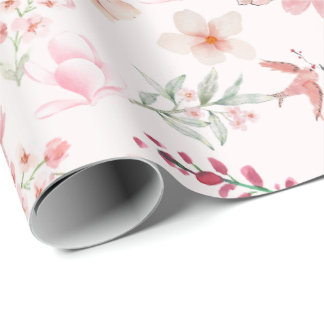 Elegant blomsterpresentinslagspapper Elegant ros p Presentpapper