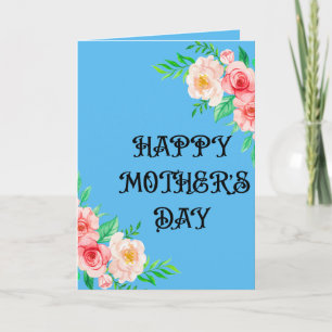 Elegant blomsterrik fadersdagsgratulationskort kort