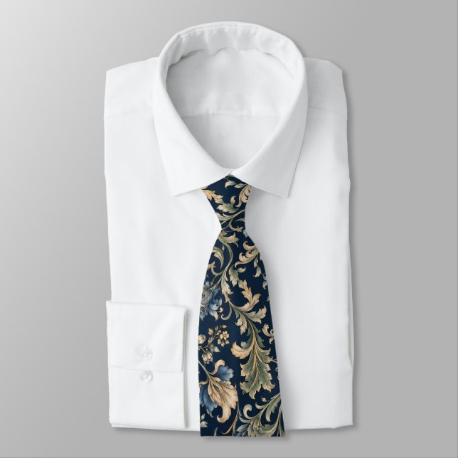 Elegant blomsterrikedom slips (Bunden)
