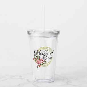 Elegant blomsterrosbukett Brudens mor Take Away Mugg