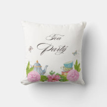 Elegant blomstertepartädunk подушка