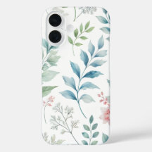 Elegant Bloom: Blommigt iphone case
