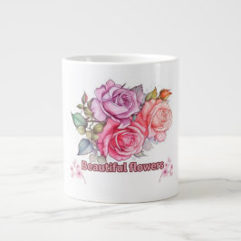 Elegant Bloom Mugg Design Jumbo Mugg