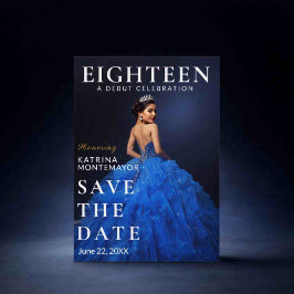 Elegant Blue 18:e Spara Datum