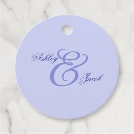 Elegant Blue Ampersand Bröllop Gåvor Etiketter