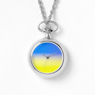 Elegant Blue and Gult Peace Ukraina-inspirationer Armbandsur