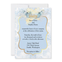 Elegant Blue and White Champagne Bröllop