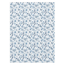 Elegant Blue and White Gräs och Holly jul