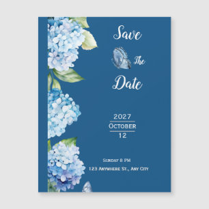Elegant Blue Blommigt Bröllop