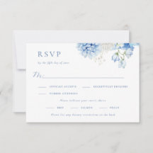 Elegant Blue Blommigt Bröllop