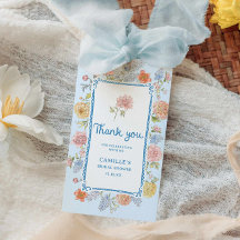 Elegant Blue Blommigt hand plockade Möhippa