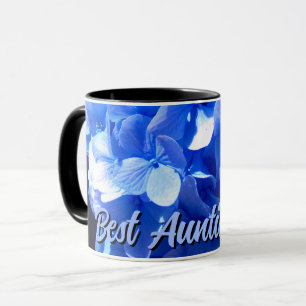 Elegant blue blommigt hydrangeas Best Moster Aldri Mugg