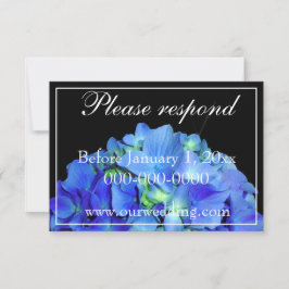 Elegant blue blommigt ro blue hydrangeas OSA Spara Datumet