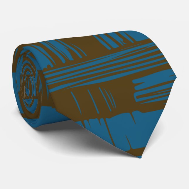 Elegant blue &brown abstract pattern  slips (Rullad)