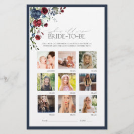 Elegant Blue Burgundy Möhippa Game