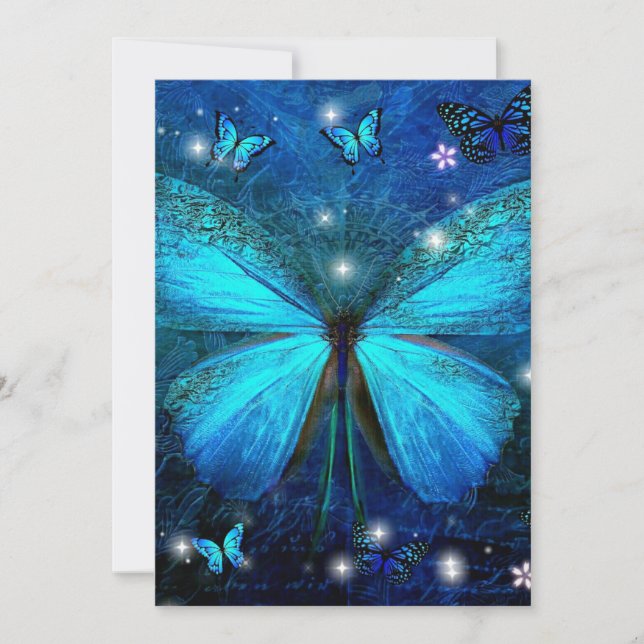 Elegant Blue Butterfly (Framsida)