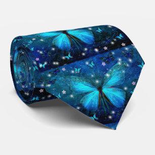 Elegant Blue Butterfly Slips
