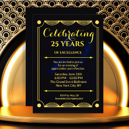 Elegant Blue Corporate Milestone Inbjudan-design Inbjudningar