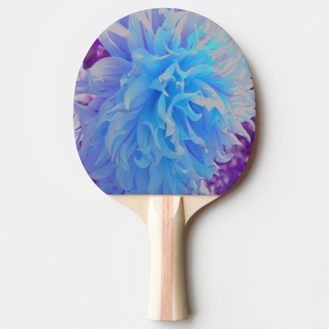Elegant Blue Decorative Dahlia Flower Pingisracket (Framsidan)