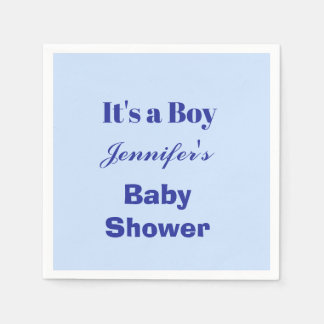 Elegant Blue Det är en Gender Reveal Baby Shower Pappersservett