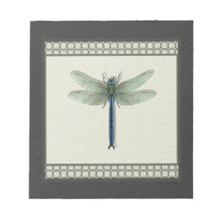 Elegant Blue Dragonfly Anteckningsblock
