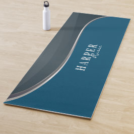 Elegant Blue - eget namn Yoga Mat