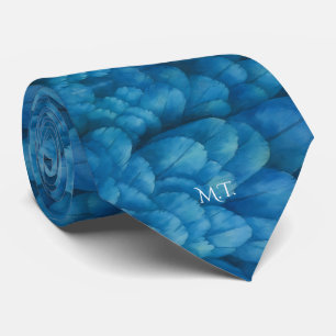 Elegant Blue Feathers Watercolor Mönster Slips