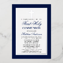 Elegant Blue First Heliga Communice Kor Silver