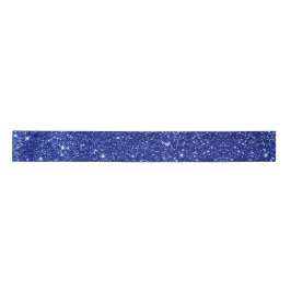 Elegant Blue Glitter-julfesten Ribbon