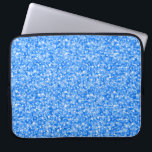 Elegant Blue Glitter & Sparkles Laptop Sleeve<br><div class="desc">Elegant blå glitter och gnistor struktur mönster. Finns på andra produkter.</div>