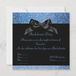 ELEGANT BLUE gnistra PARTY-INBJUDAN Inbjudningar