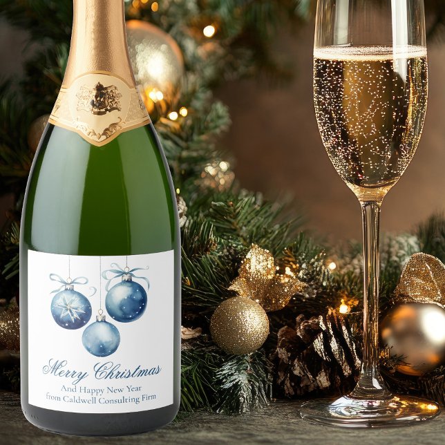 Elegant Blue God jul Ornaments Company (Skapare uppladdad)