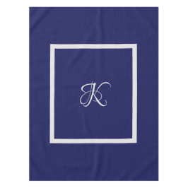 Elegant blue grått initial monogram