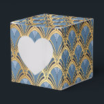 Elegant Blue Guld Art Deco Vintage Mönster Presentaskar<br><div class="desc">Elegant Blue Guld Art Deco Vintage Mönster Favor Boxes har en elegant art deco mönster i blått och guld. Perfekt för party,  evenemang,  bröllop,  födelsedagsdag,  jul,  Mors dag,  Fars dag,  helgdagar och företagsgåvor,  Skapat av Evco Studio www.zazzle.com/store/evcostudio</div>