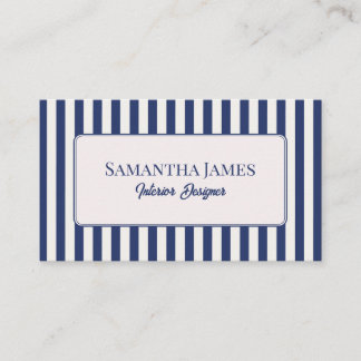 Elegant Blue Indygo Old Money Visitkort