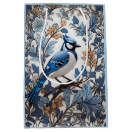 Elegant Blue Jay William Morris Inspired
