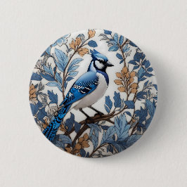 Elegant Blue Jay William Morris Inspired Knapp