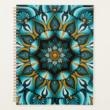 Elegant Blue Mandala | Helig Geometry Boho | Zen