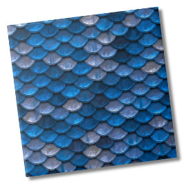 Elegant Blue Metallic Mönster Kakelplatta