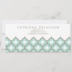 Elegant Blue Moroccan Mönster Gift Certificate