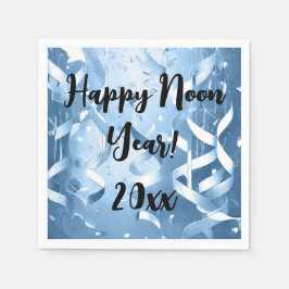 Elegant Blue Noon År för Kväll Party Napkin Pappersservett