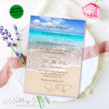 Elegant Blue Ocean Tropical Beach Wedding
