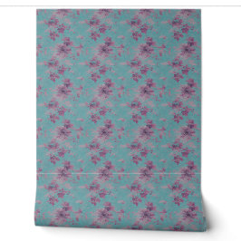 Elegant Blue och Lila Chinoiserie