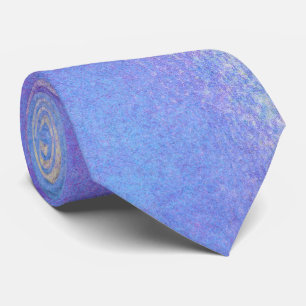 Elegant Blue och Lila Watercolor Necktie Slips