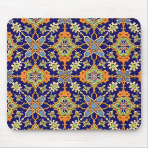 Elegant Blue och Orange Mousepad Musmatta